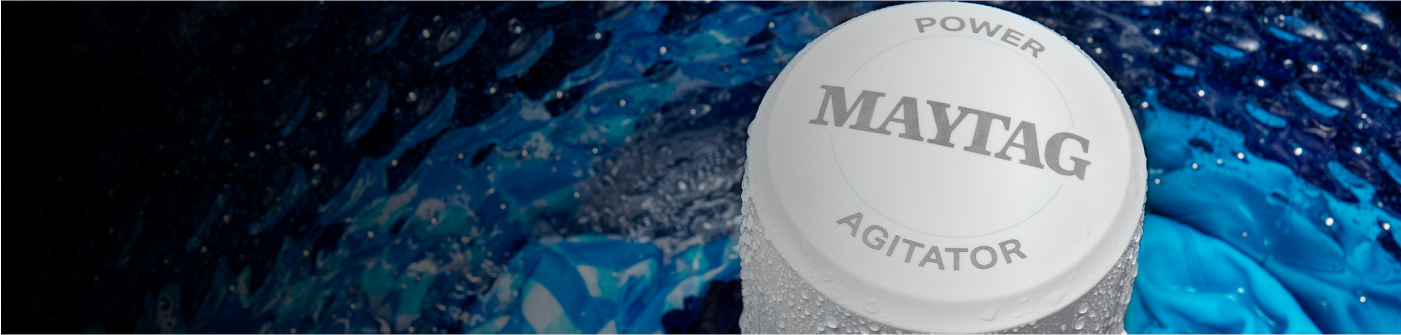 Maytag® Power Agitator washing clothes